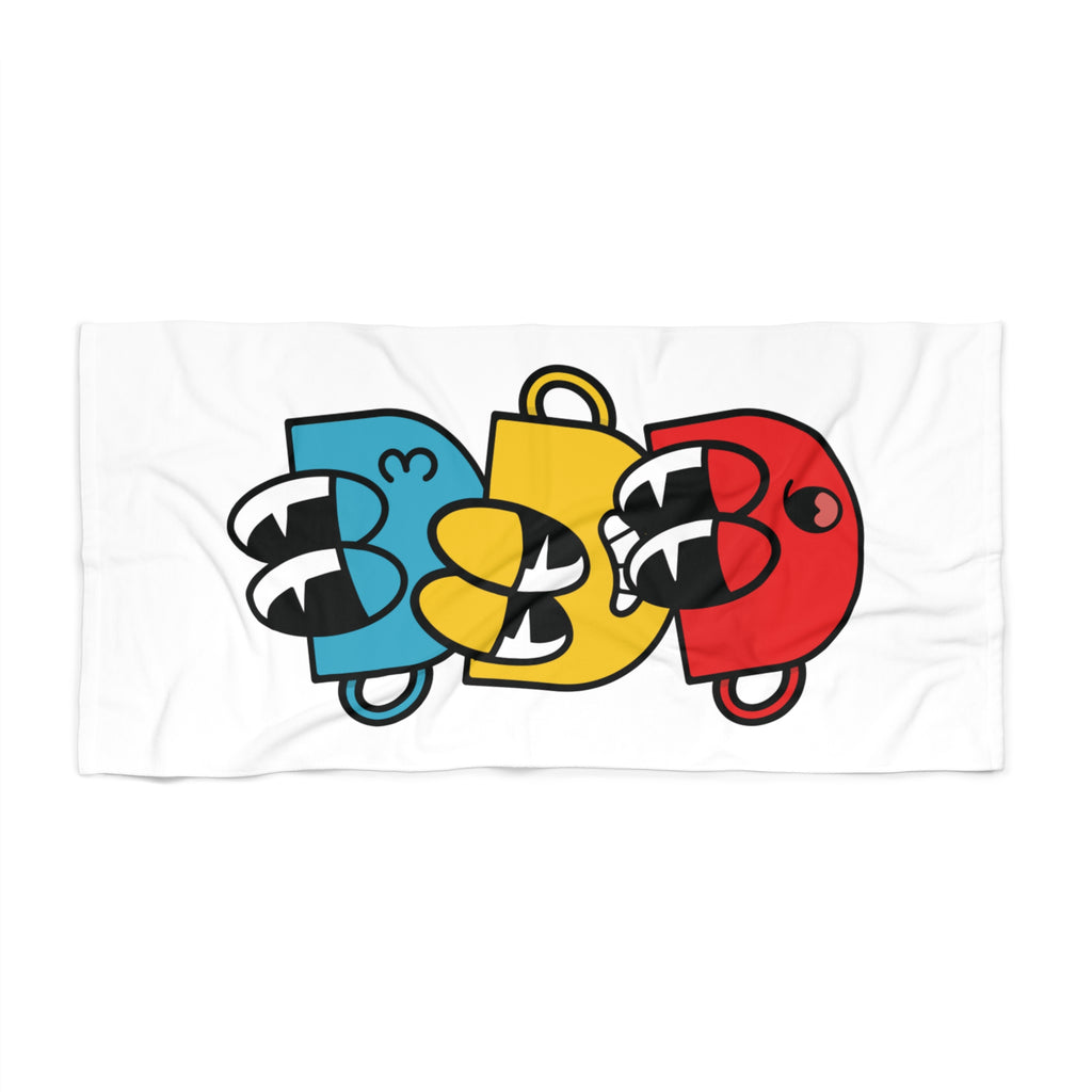 Retro Cartoon Popsicle Beach Towel — Colorful Summer Pool & Beach Towel