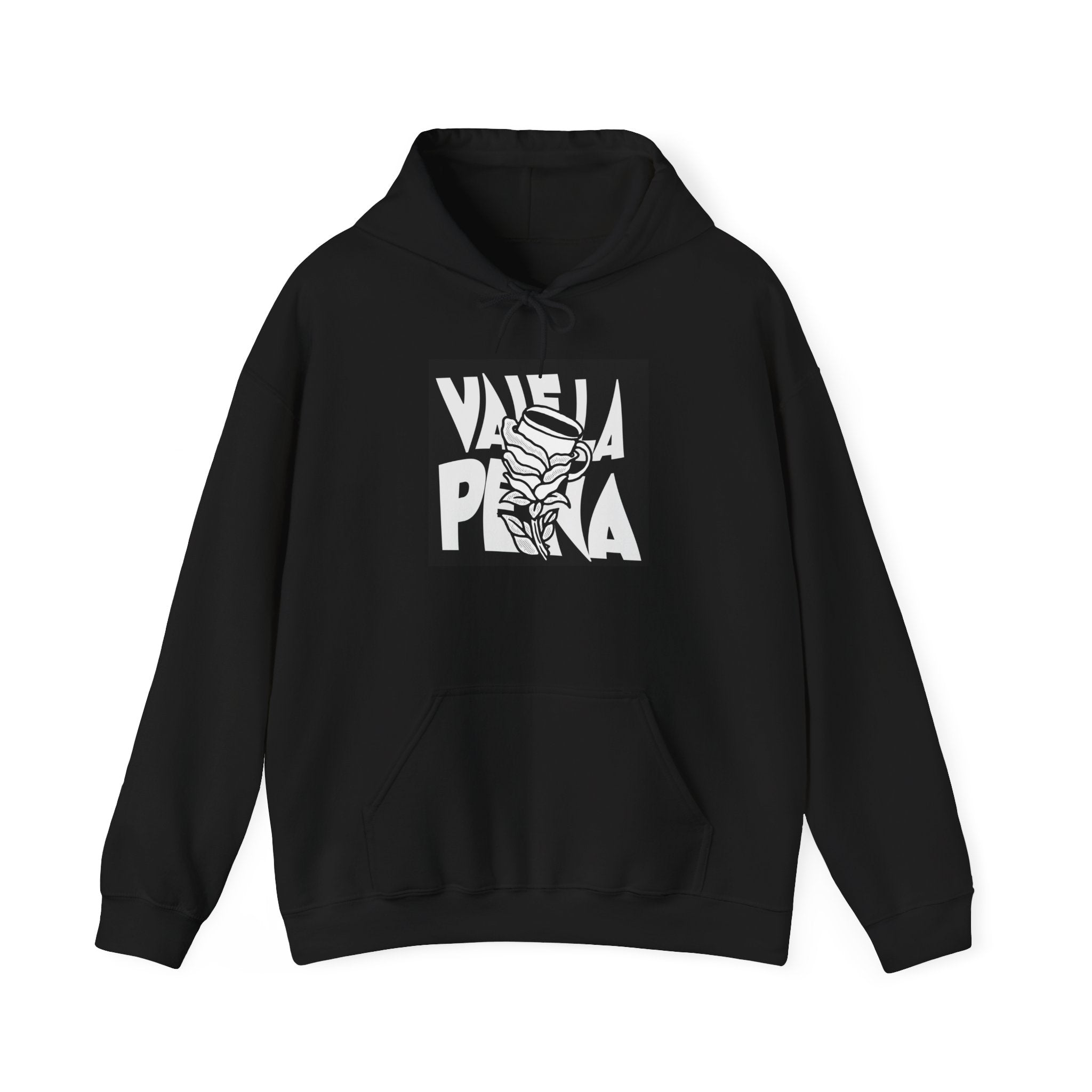 Viva La Pena Hoodie — Retro Hand & Rose Graphic Pullover