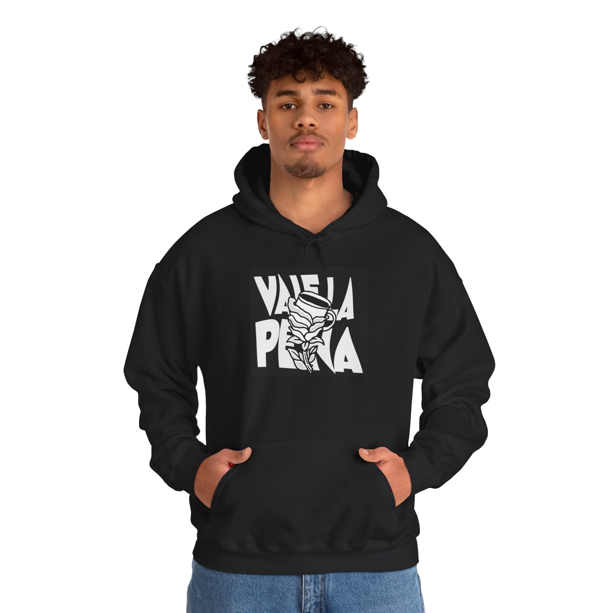 Viva La Pena Hoodie — Retro Hand & Rose Graphic Pullover